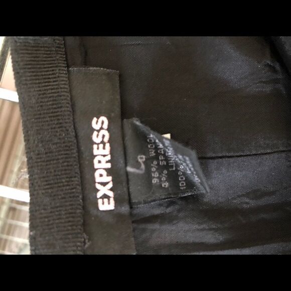 Express Flared Fit Gray Wool Blend Skirt 0 - Picture 4 of 4